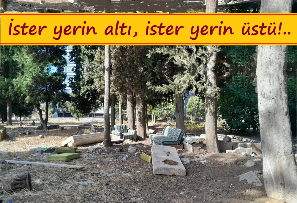 Keyifçilerin huzur bulduğu son adres KABRİSTAN...
