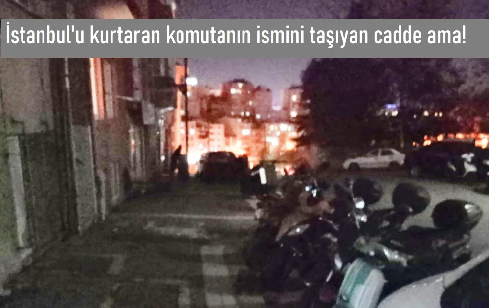 Fatih Caddesinde iç karartan, karanlık 