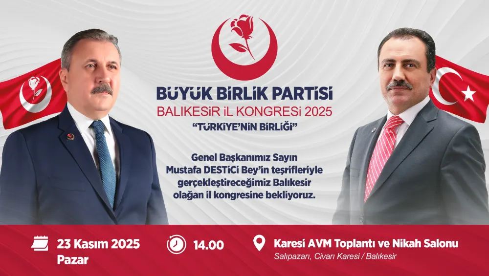 BBP Balıkesir Kongresi yapılacak