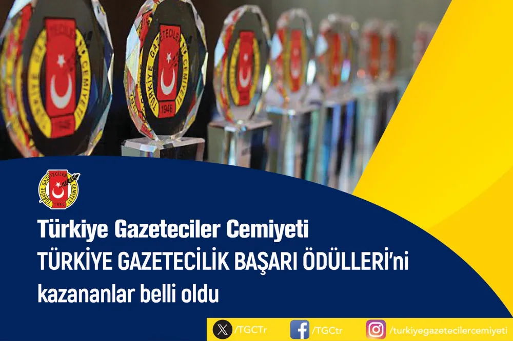 TGC 66.Türkiye Gazetecilik Başarı Ödüllerini kazananlar belli oldu.