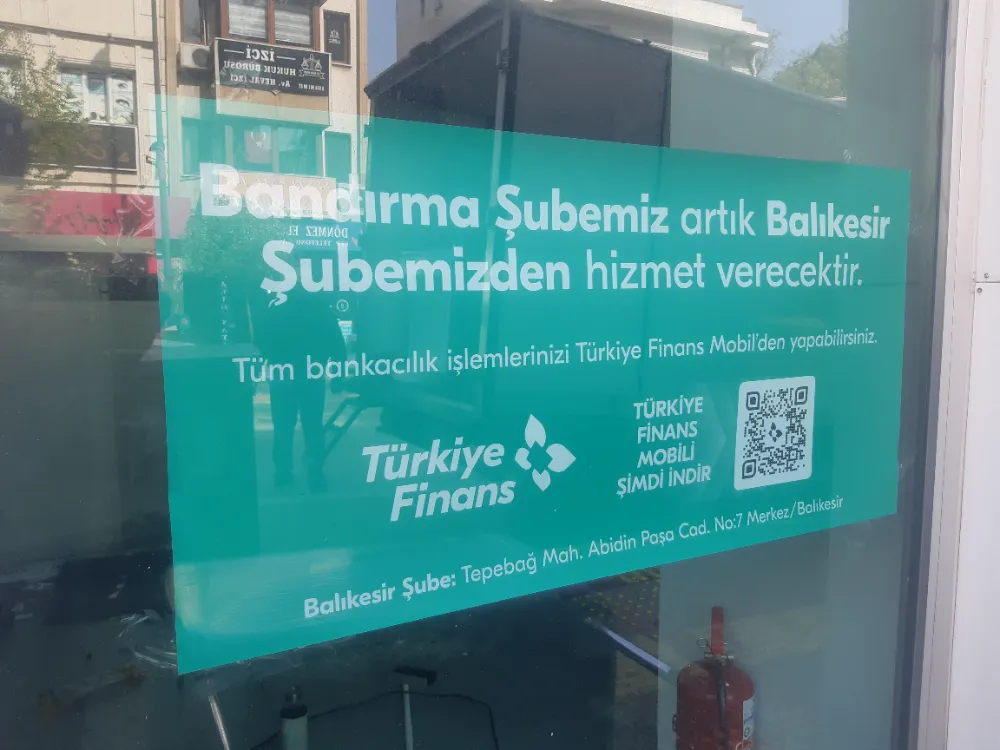 Türkiye Finans Bank Bandırma şubesini kapattı