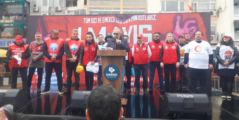Bandırma’da coşkulu 1 Mayıs