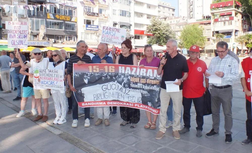 Demokrasi Platformundan 15-16 Haziran 1970 hatırlatması