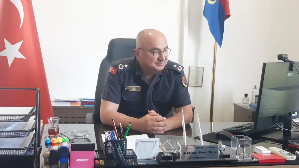 Gazetecilerden Binbaşı Tunç’a ziyaret