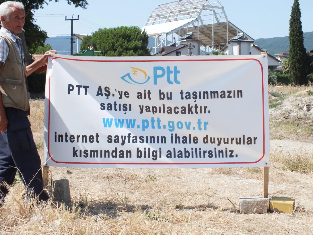 Erdek’teki PTT arsası satışa çıktı