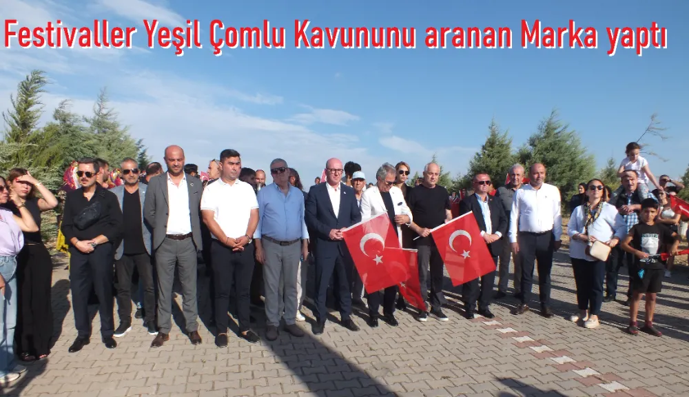 9. Yeşil Çomlu Kavun Festivali büyük bir katılımla ve coşku ile gerçekleşti.