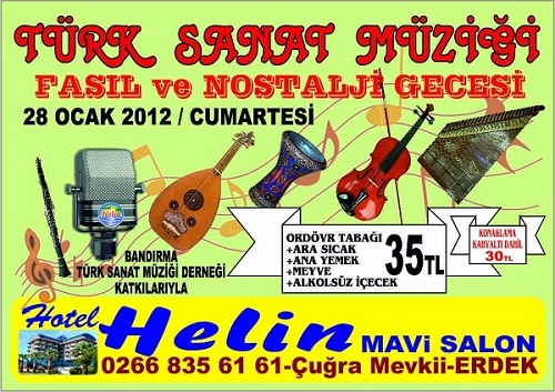 Helin Otel`den Nostalji gecesi