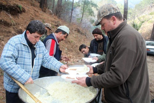 Kaz dağlarında sürek avı