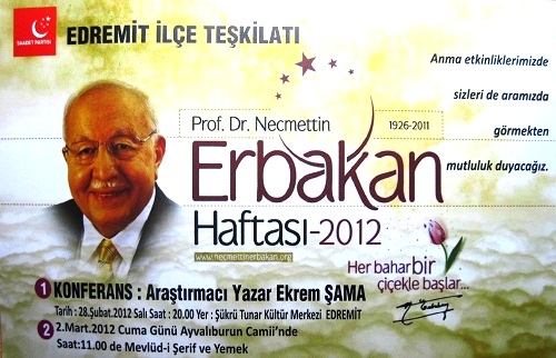 Vefatını 1.yılında anılıyor.