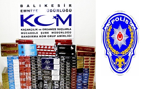 2400 paket kaçak sigara yakalandı