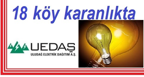 Köylerde Elektrik kesintisi olacak