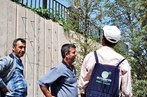 Hastane çevresi yeşilleniyor.