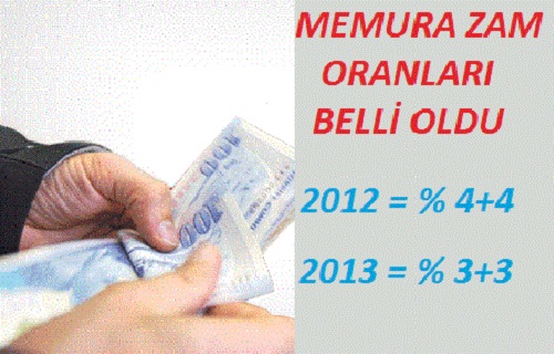 Memur zamları belirlendi