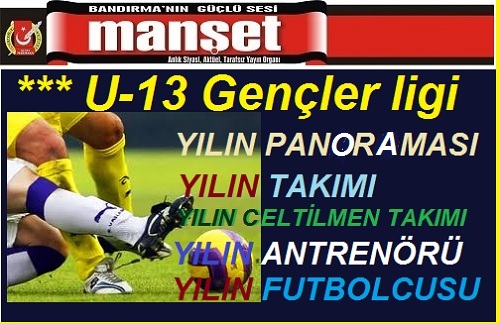 İşte U-13 Gençler`de Altın kramponlar