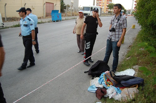 Şüpheli çanta`ya Bomba alarmı