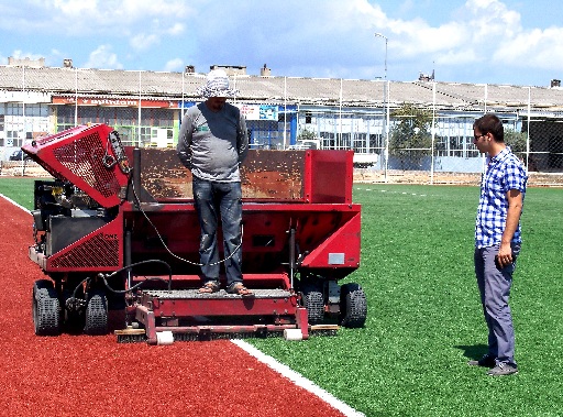 Sanayi sahası bakımdan geçti