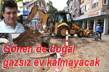 Gönen doğalgaz ile buluşuyor