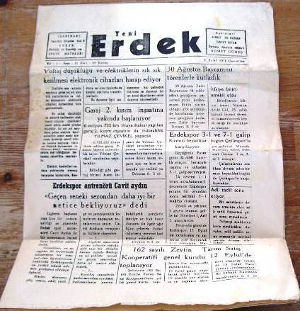 Yeni Erdek 38 yaşında