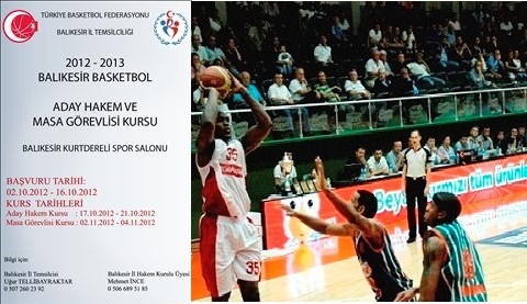 Basketbol aday hakem ve Masa görevlisi kursu açılıyor