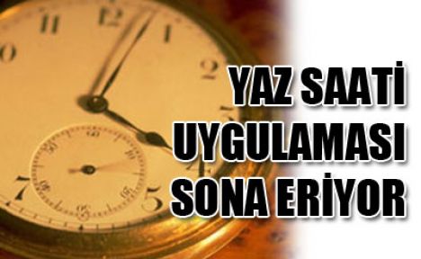 Yaz saati uygulaması bitiyor