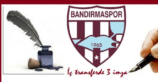 İç transferde 3 imza