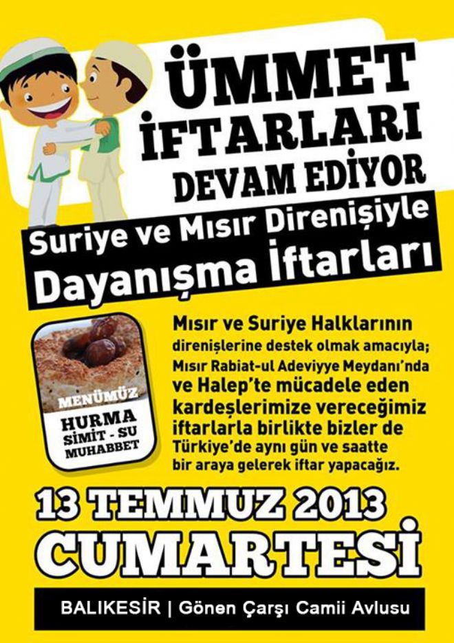 Dayanışma iftarı