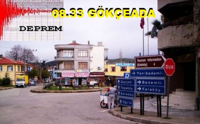 Gökçeada`da deprem!