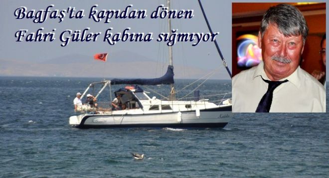Güler, açık denizde serinledi