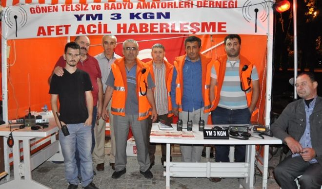Gönenli telsizciler çevrimde