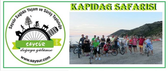 Kapıdağ`ı pedalla turladılar