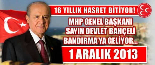 Bahçeli geliyor