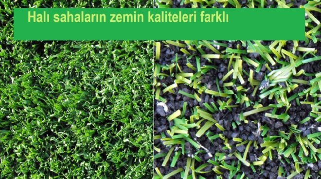 Halı saha zemininde önemli farklılık