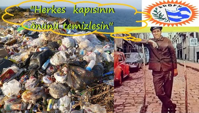 Erdek çöpçülerinden pasif direniş