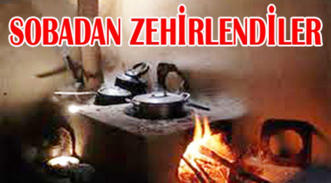 Aksakal`da soba zehirlenmesi