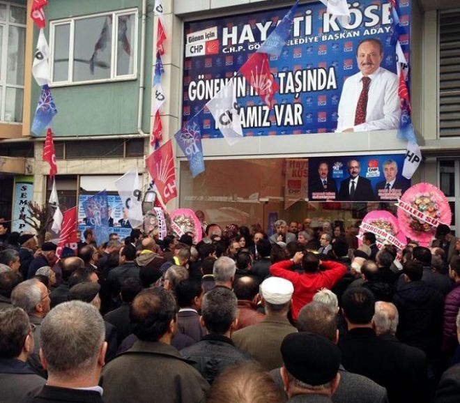 Gönen`de CHP kuşatması
