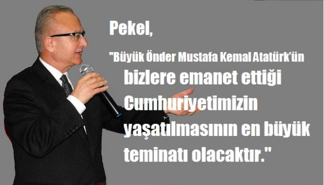 Başkan Pekel`den Çanakkele mesajı