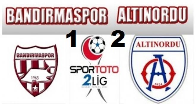 Bandırmaspor 1-2 Altınordu