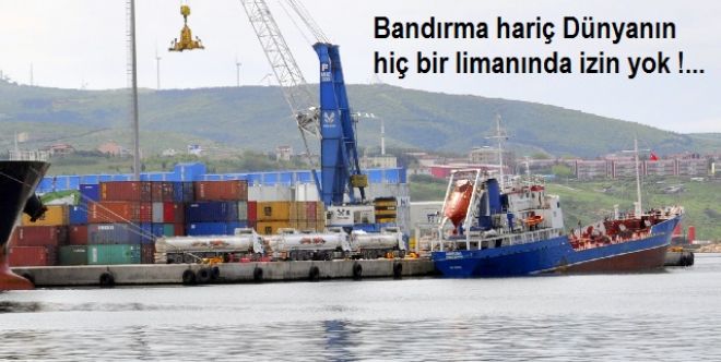 Bandırma limanında yeni tehlike