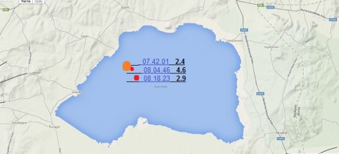 Kuşgölü 4.6 sallandı.