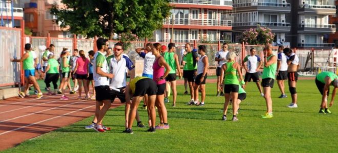 Triatlon takımı Erdek`te