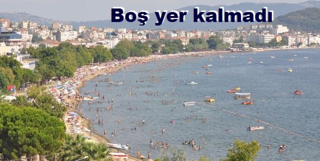 Erdek, doldu, taştı.