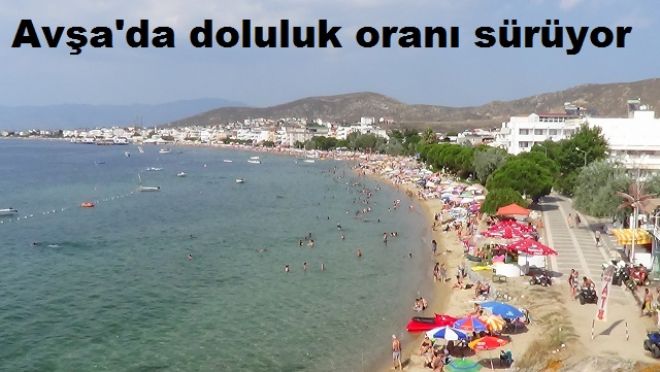 Avşa`da tatil sürüyor