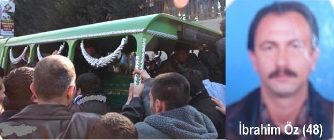 Hırsız kurbanı toprağa veriliyor.