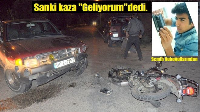 Motorlu Gençlerden yine kaza