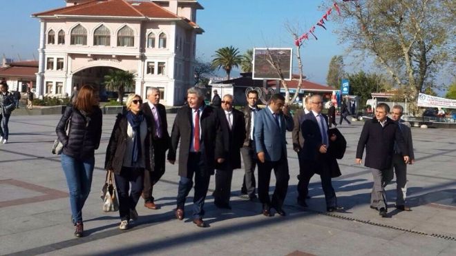 Destek için İstanbul`dan geldiler.