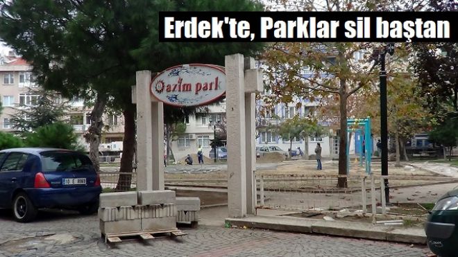 Çocuk parkları yenileniyor.