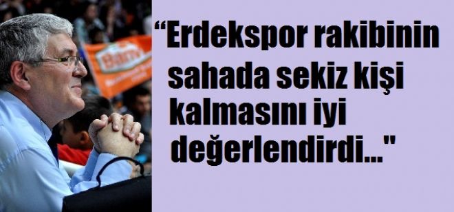  Erdekspor rakibinin sahada sekiz kişi kalmasını iyi değerlendirdi