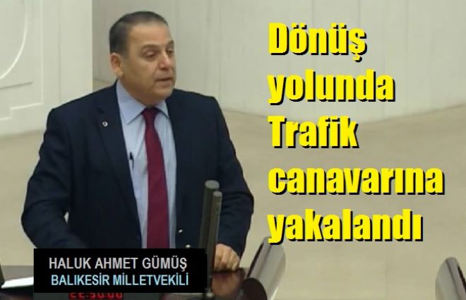 Milletvekili Trafik canavarına yakalandı.