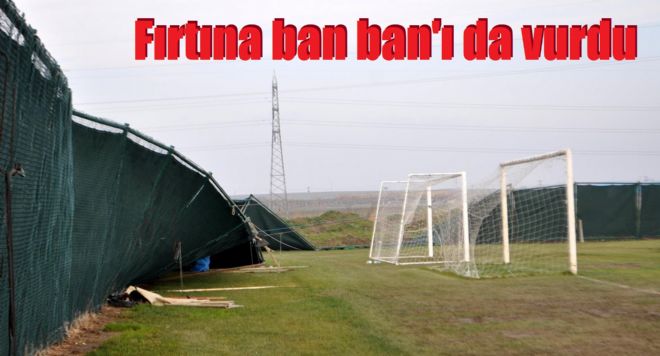Fırtına yıktı geçti
