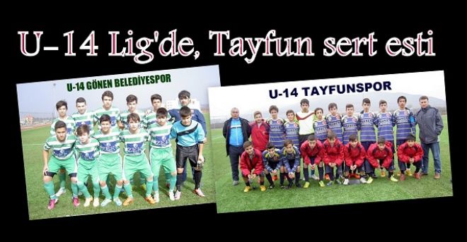 U-14 lig`de Tayfunspor, engel tanımıyor.